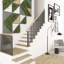 39 1/2 po x 6 po Panneau d'escalier en métal, noir-119256150