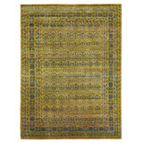Green Alchemy Transitional Wool Silk Blend Rug - 9'1" x 12'2"