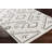 Grayland Geometric Machine Woven Area Rug in Cream/Brown-70927006
