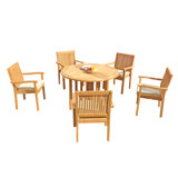 Leveb Outdoor 7 - Piece Teak Dining Set