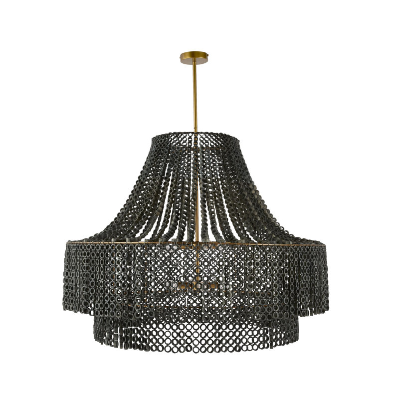Hannie Large Chandelier, Gray Wash