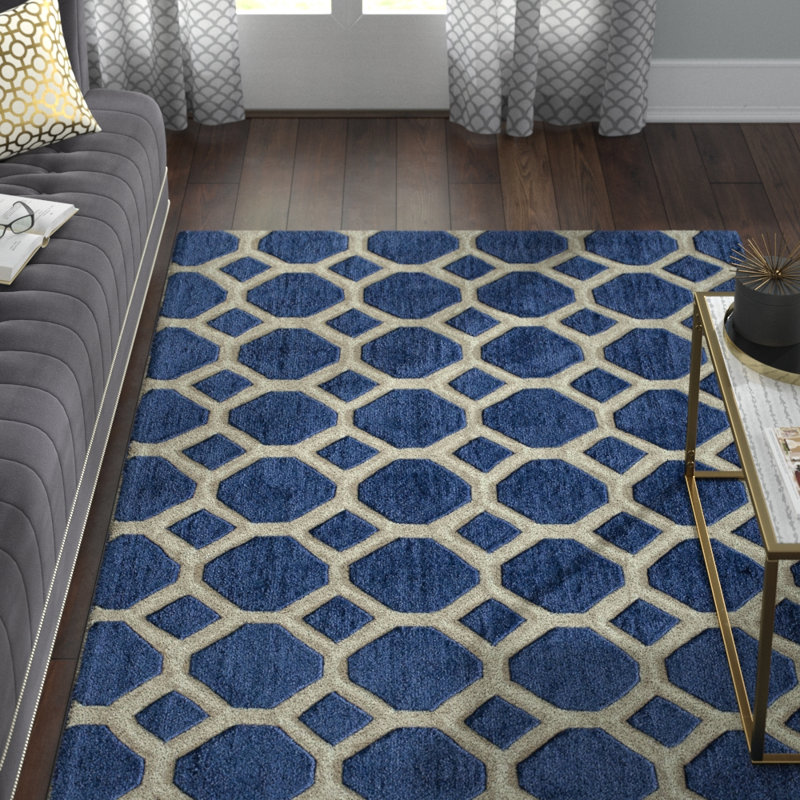 Geometric Indoor Rug, Rectangle 3'6" x 5'6"