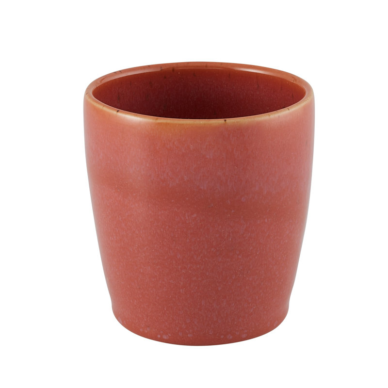 Gemstone Coral Stoneware Teacup