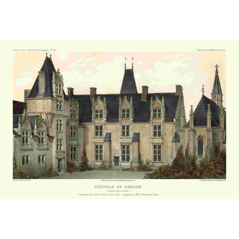 Petite French Chateaux, H 8 po x l 12 po