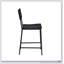 Tabouret de comptoir moderne TACOMA de 24 po avec structure en métal durable et finition en bois, parfait pour la cuisine et les bars.