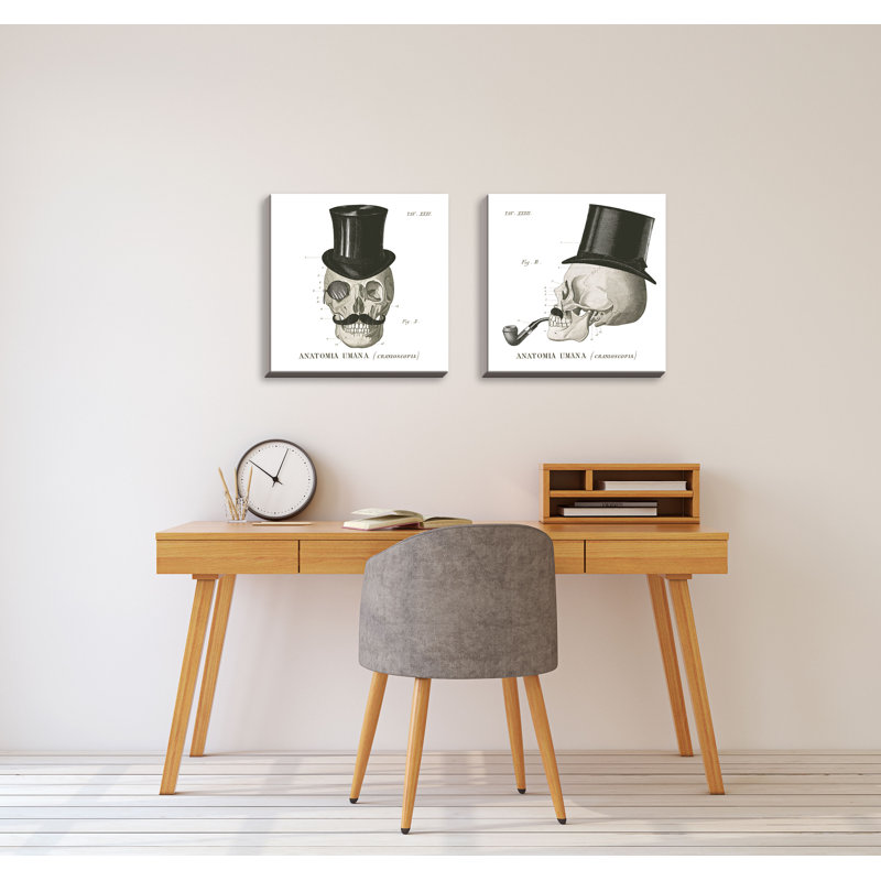 « dandy os i & ii », ensemble de 2 reproductions d’art, Toile tendue, H 12 po x l 12 po x P 0,75 po