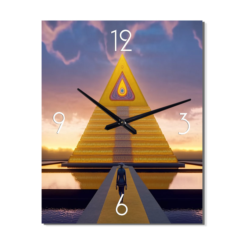 Horloge murale Pathway To The Mystery, H 32 po x l 16 po x P 1 po