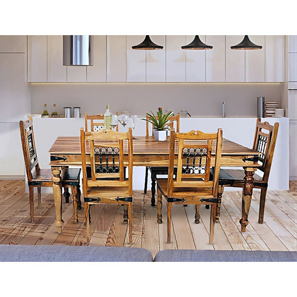 Alpen Home Daphne Sheesham Solid Wood Dining Table | Wayfair.co.uk