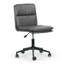 Chaise de travail pivotante en similicuir Moller-1034719726