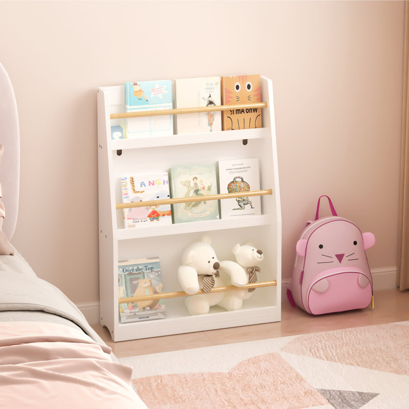 Bibliothèque pour enfants à 3 niveaux, Blanc