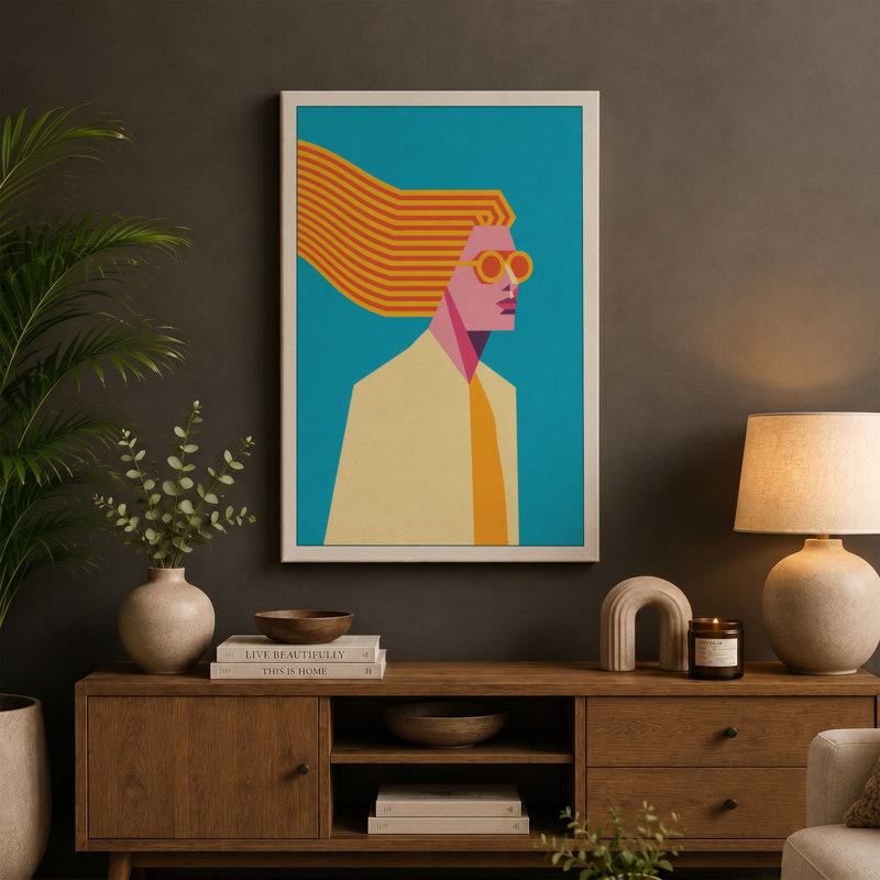 Print, 24x16 - 61.0 x 40.6 cm, Ochre Border