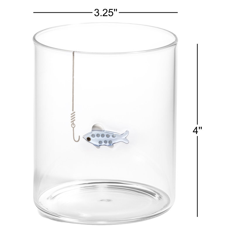 Tidal Sip Glass Tumblers, 3-Piece Assorted Set