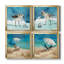 Bay Shore Sandpiper I - Ensemble de 4 peintures sur toile encadrées-1768564822-1768564825