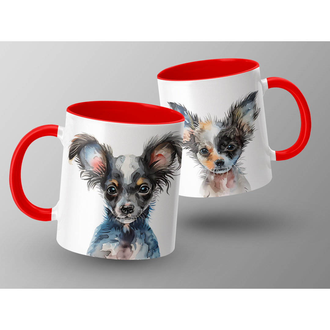 Watercolor Chihuahua Design 11oz Coffee Mug