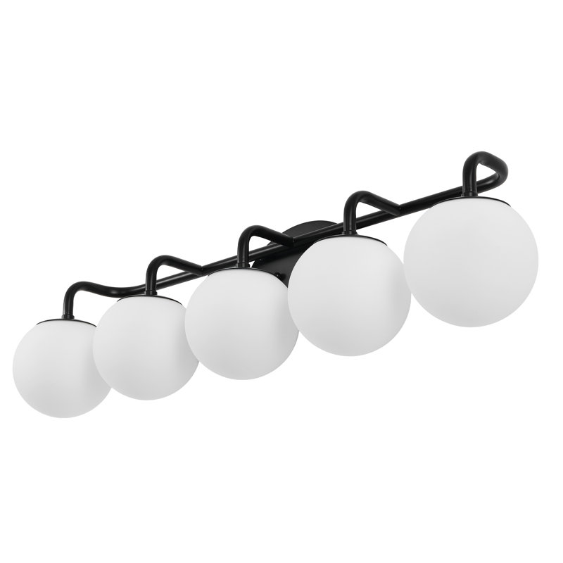 Coiffeuse Sommers Louis, Noir, 5 lumières
