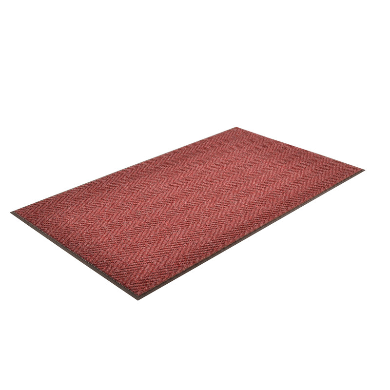 Paillasson antidérapant pour l'intérieur Alezandria, Tapis de couloir : 3 pi x 10 pi, Bourgogne