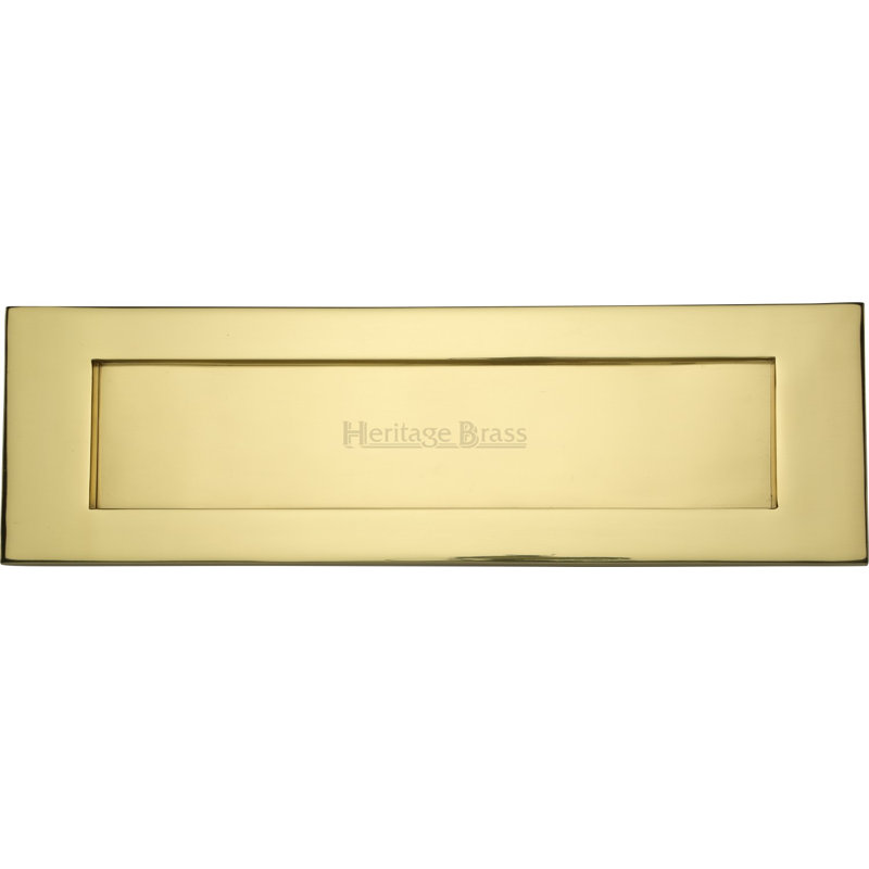 Heritage Brass Heritage Letterplate, 7.6 cm H x 33 cm W, Polished Brass