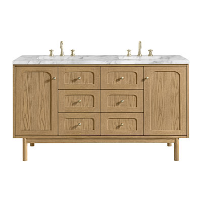 Laurent 59.88'' Double Bathroom Vanity with Top