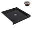 Base de douche en acrylique noir lustré avec drain central 36 "x 36" Streamline avec drain central Streamline NT-2141-36BL-CR