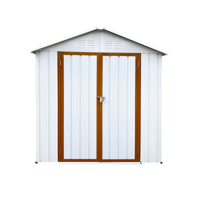 7 ft. 0.5 in. W x 4 ft. 2 in. D Steel Storage Shed
