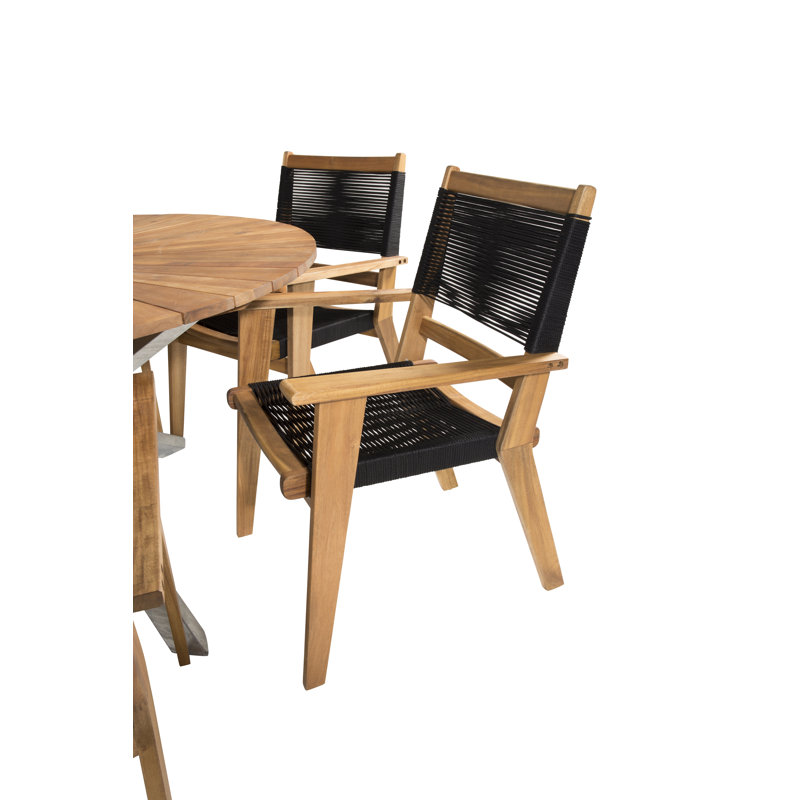 Orion 6 - Person Patio Dining Set with Round Table