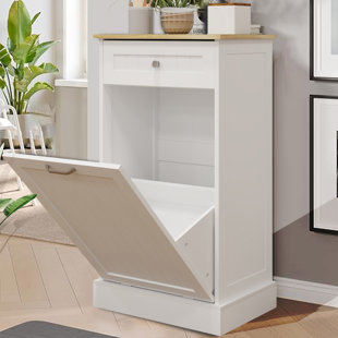 Armoire à déchets basculante à un tiroir et un compartiment