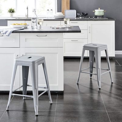 Tabourets de bar en métal Coastal Rustic