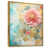 Toile avec cadre flottant or