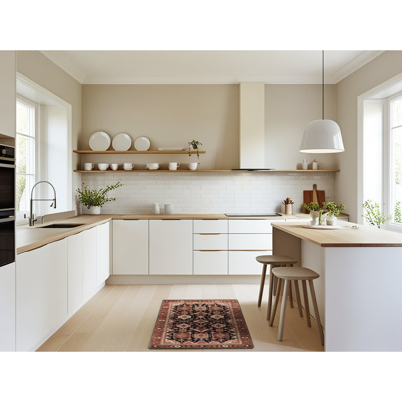 Tapis brun lavable à la machine, Rectangle 2 pi x 3 pi