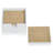 5 Piece Woven Ash Coaster Set with Holder