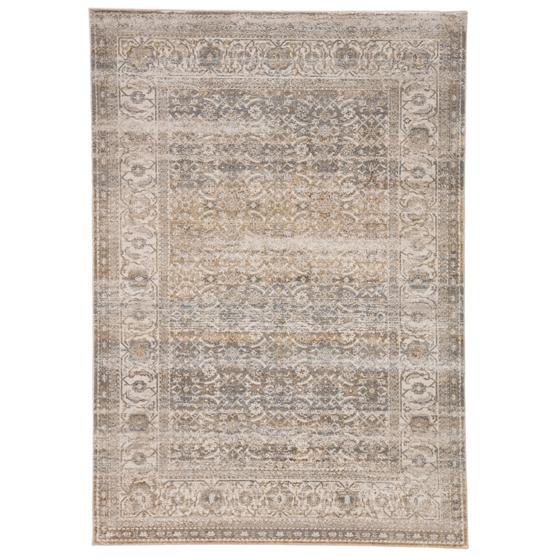 Tapis oriental gris / beige Lynnette, Rectangle 5 pi x 7 pi 6 po