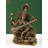 Handcrafted Brass Goddess Saraswati Statue with Veena, 11.5 in., Traditional Hindu Religious Figurine for Home Altar & Meditation Room