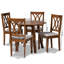Ensemble de salle à manger en bois massif 5 pièces Aaina Boothwyn-1267379462-1267379463-1239693183