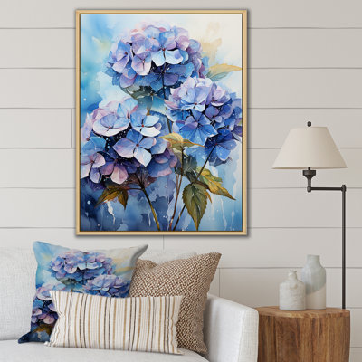 " Blue And Purple Hydrangea Bloom II "