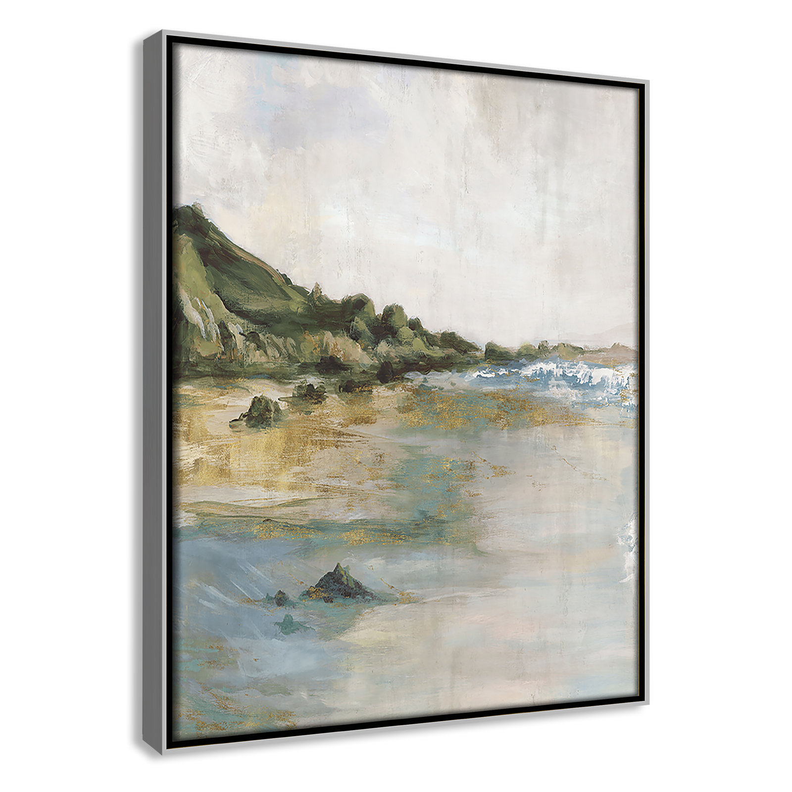 Cordoba "Tide's Edge" Print, Silver, 15.5" H x 12.5" W