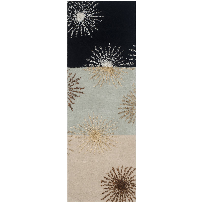 Jolliff Hand Tufted Wool And Viscose Abstract Rug