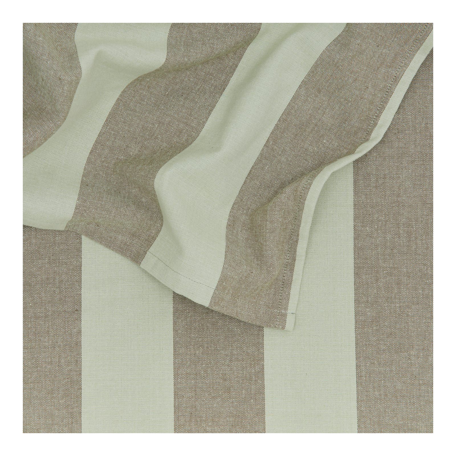Essential Striped Tablecloth, Olive/Sage