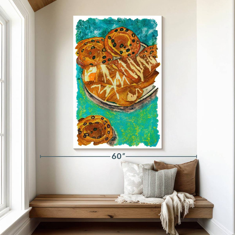 Breakfast Pastries, 51" H x 34" W