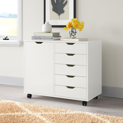 Gebhardt 30.71'' Wide 5 -Drawer Mobile File Cabinet
