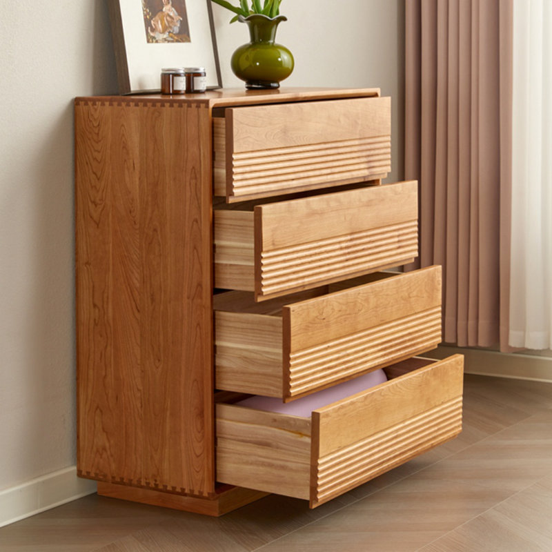 Commode d'appoint en bois de cerisier Simple Style