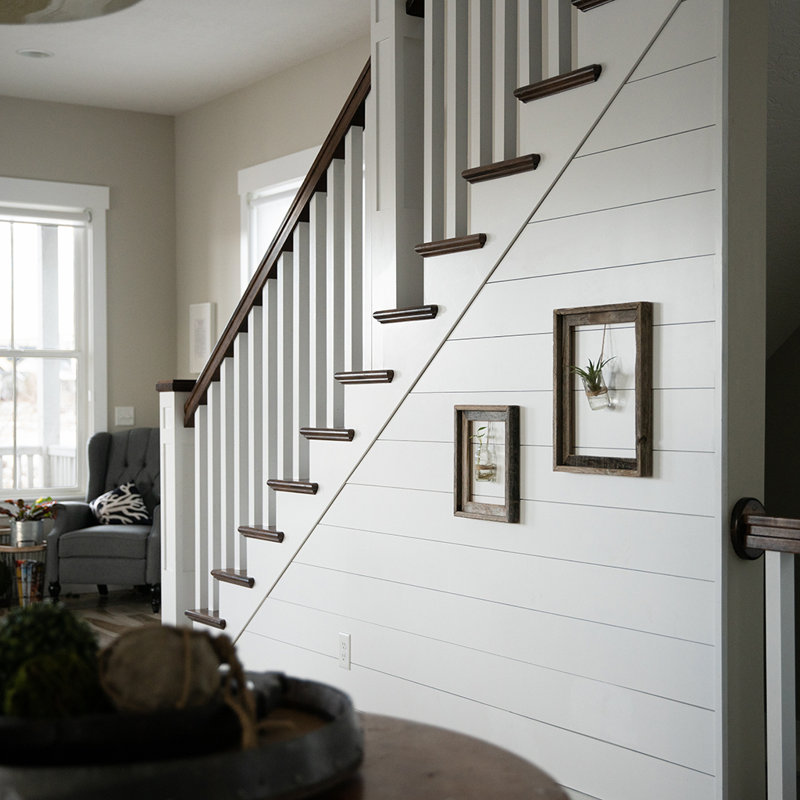 Classic Shiplap Wall Paneling in White