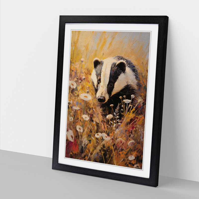 Single Picture Frame Print on Wood, Black Framed, 46cm H x 34cm W