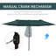 Outsunny 4.6m Garden Parasol Double-Sided Sun Umbrella-39485784