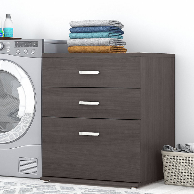 Laundry Storage Bathroom Cabinet, Storm Gray