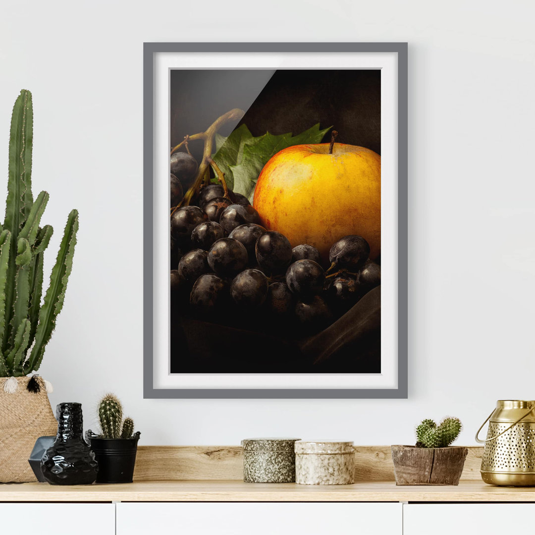 Gerahmtes Poster Dark Still Life