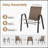 Set of 4 Stackable Outdoor Dining Chairs with Durable Metal Frame for All-Weather Use-1331684807-1331684858