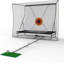 Filet de pratique de golf supérieur 10 pi x 8 pi - Aide à la frappe et à l'écrasement intérieur / extérieur - But - Système de retour de balle de 11 pi - Couverture pour balle - Pour les vraies balles - Fonction de ramener la balle