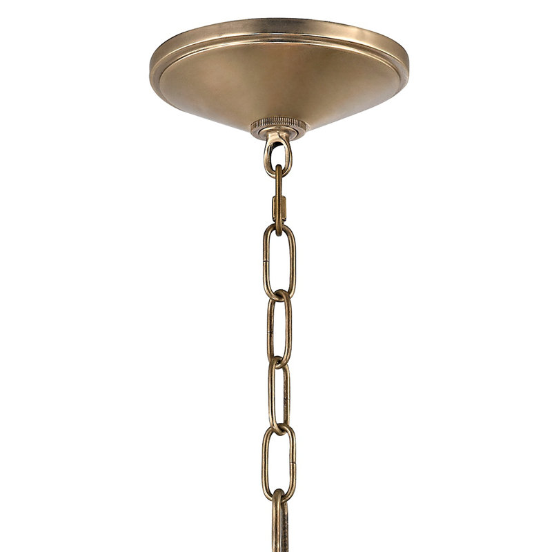Lanterne 9 lumières Glendale, Laiton vieilli, H 30 po x l 16,25 po x P 16,25 po