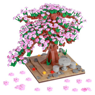 Educational Cherry Blossom Tree Building Blocks Set