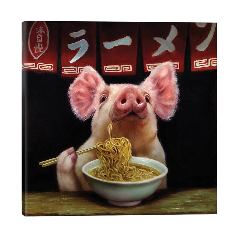 Oodles Of Noodles - Wrapped Canvas Print, 45.72 cm H x 45.72 cm W x 1.91 cm D